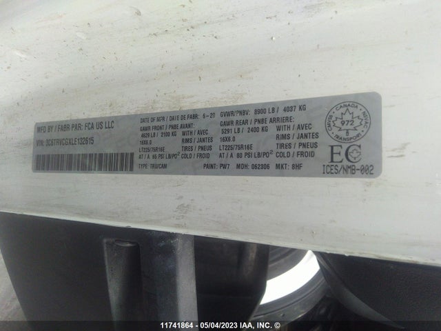 3C6TRVCGXLE132615 RAM Promaster 2500 2500 High