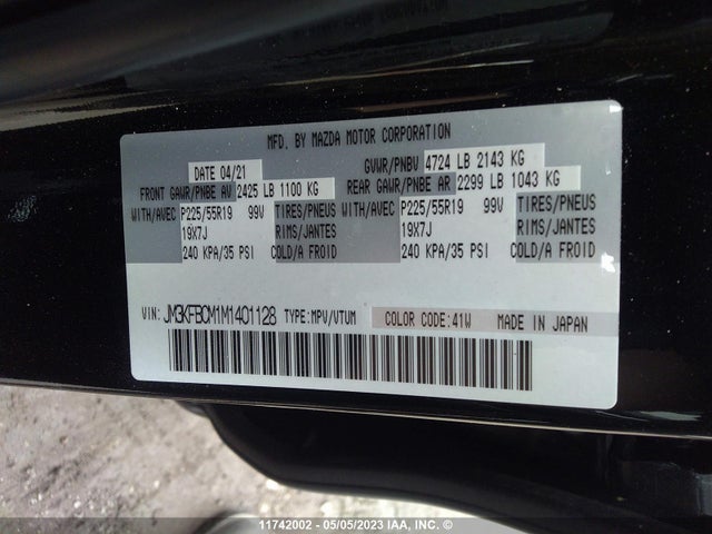 Mazda CX-5 2021 JM3KFBCM1M1401128 Image 9