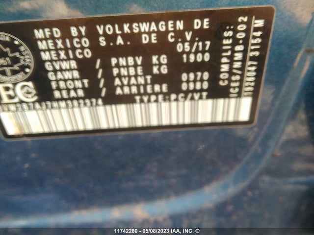 3VW2B7AJ7HM382374 Volkswagen JETTA