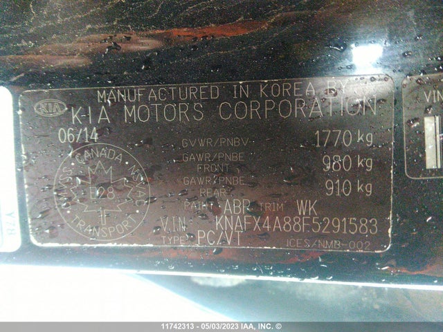 KIA FORTE EX 2015 KNAFX4A88F5291583 Image 10