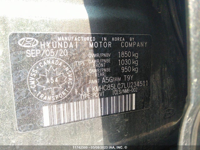 Hyundai IONIQ 2020 KMHC85LC7LU234511 Image 10