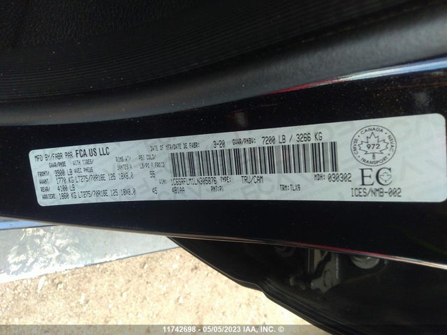 1C6SRFLM1LN305876 RAM 1500 Rebel