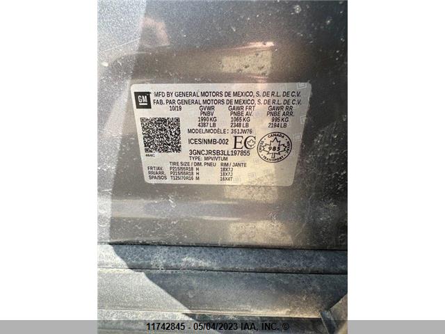 Chevrolet Trax 2020 3GNCJRSB3LL197855 Image 9