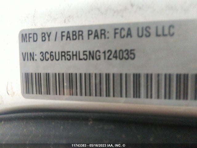 3C6UR5HL5NG124035 RAM 2500 Tradesman