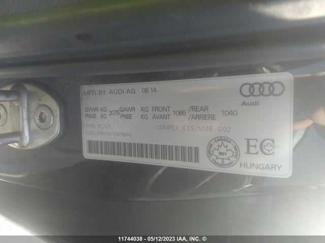 WAUJFRFF5F1049844 Audi A3