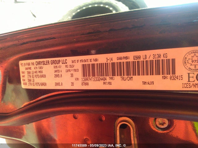 RAM 1500 Sport 2014 1C6RR7HT1ES324484 Image 10