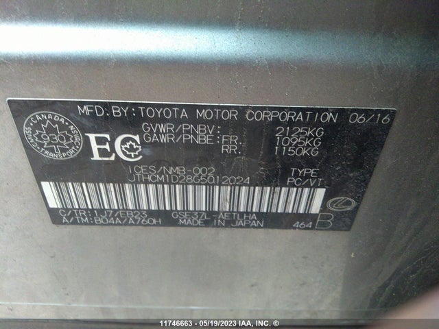 JTHCM1D28G5012024 Lexus IS 300