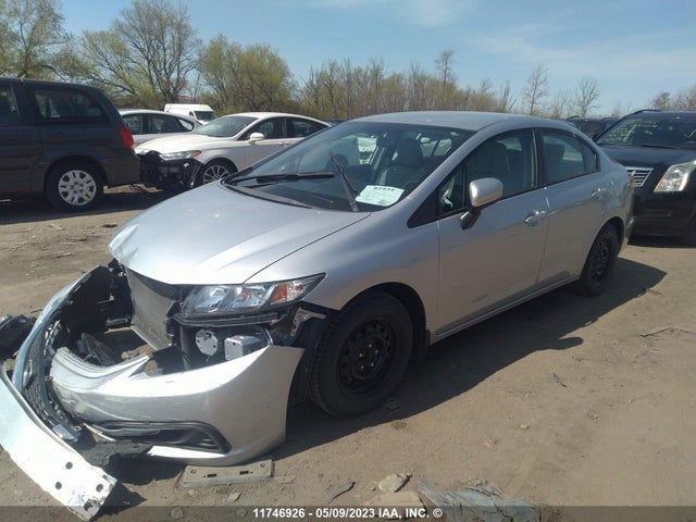 Honda Civic Sedan Lx 2014 2HGFB2F45EH009582 Image 2