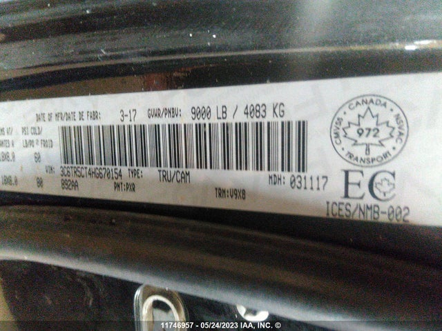 3C6TR5CT4HG670154 RAM 2500 St