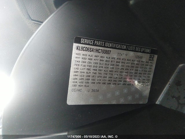 Chevrolet SPARK 1LT 2017 KL8CD6SA1HC793807 Image 11