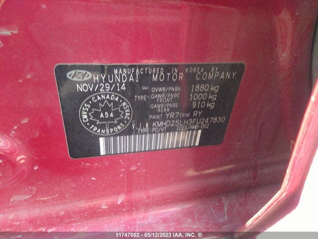 Hyundai Elantra Gt Gl 2015 KMHD25LH3FU247830 Image 9