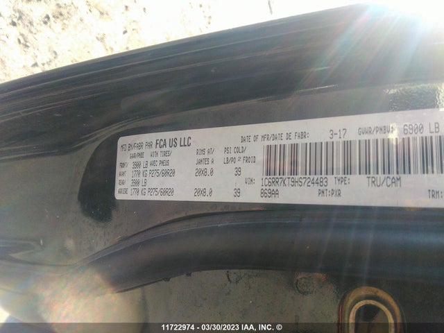 1C6RR7KT9HS724483 RAM 1500 St