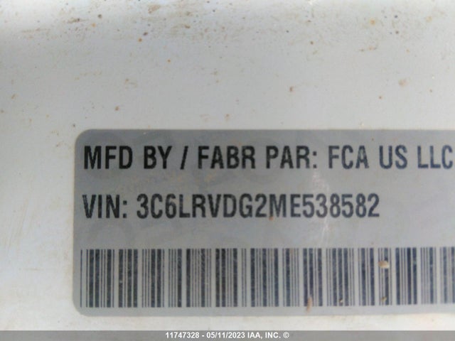 3C6LRVDG2ME538582 RAM Promaster Cargo Van