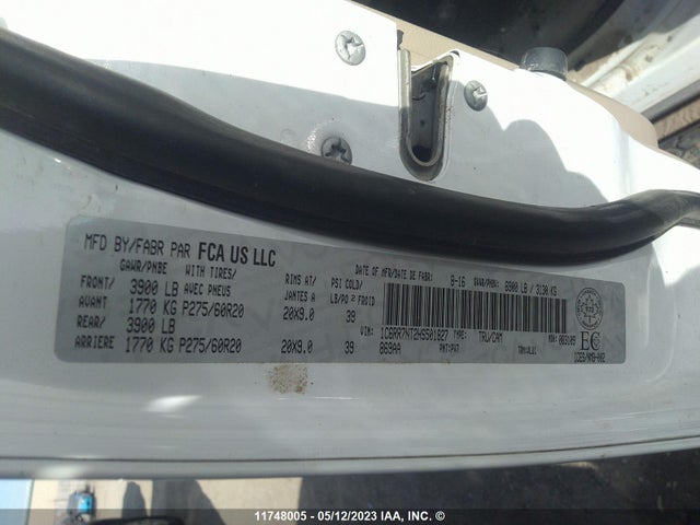 1C6RR7NT2HS501827 RAM 1500 Laramie