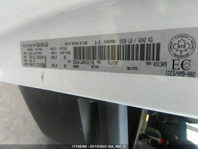 3C6URVJG0KE531782 RAM Promaster 3500 3500 High