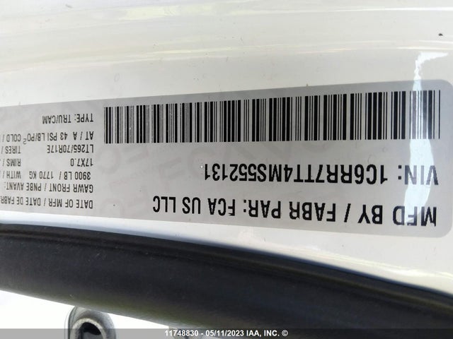 1C6RR7TT4MS552131 RAM 1500 Classic Slt
