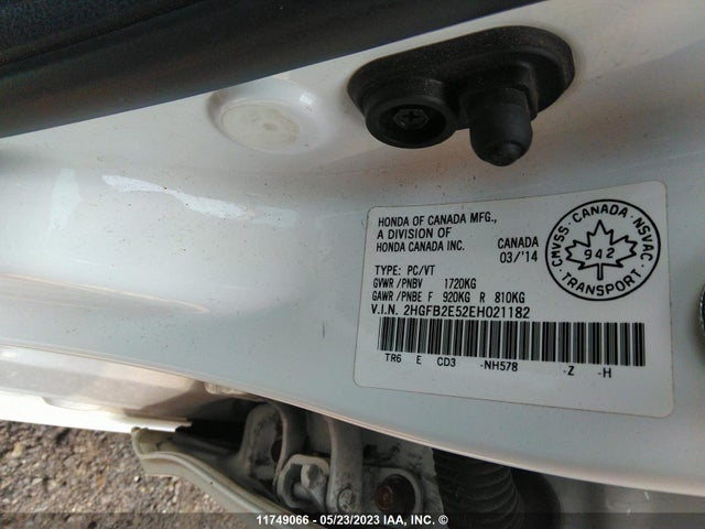 Honda Civic Ex 4dr 2014 2HGFB2E52EH021182 Image 10