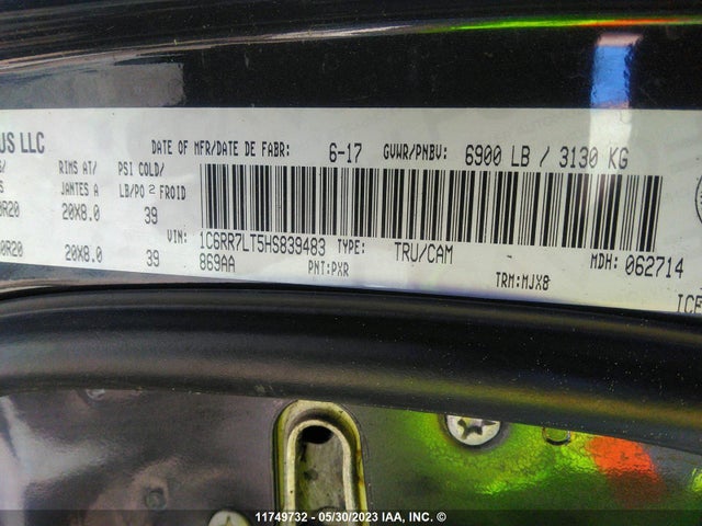 1C6RR7LT5HS839483 RAM 1500 Big Horn