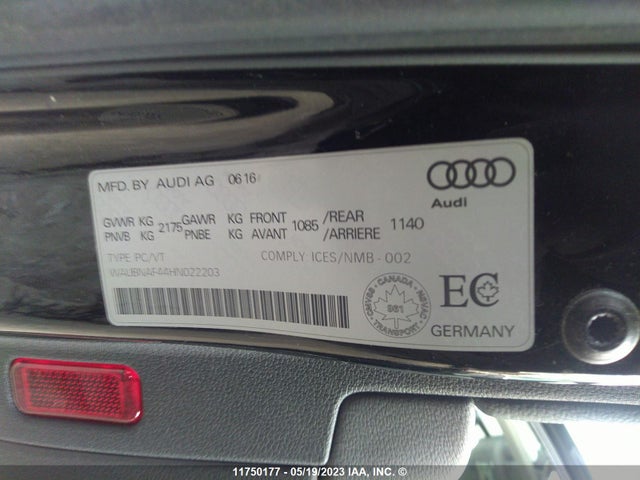 WAUBNAF44HN022203 Audi A4 Progressiv
