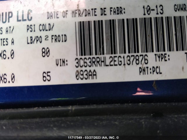 3C63RRHL2EG137876 RAM 3500 Slt