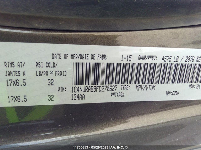 1C4NJRAB9FD270627 Jeep Patriot