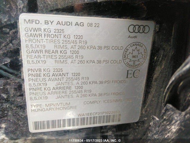 WA1EECF31P1022033 Audi Q3 Premium Plus S Line 45