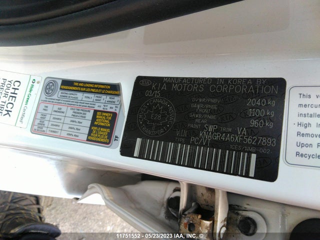 KIA OPTIMA SX 2015 KNAGR4A6XF5627893 Image 10