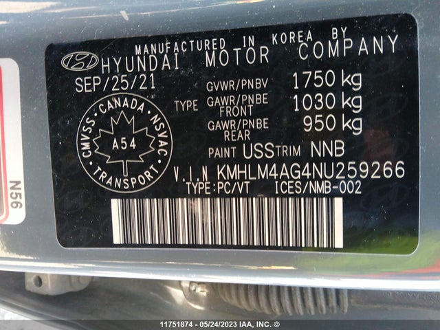Hyundai Elantra Preferred 2022 KMHLM4AG4NU259266 Image 9