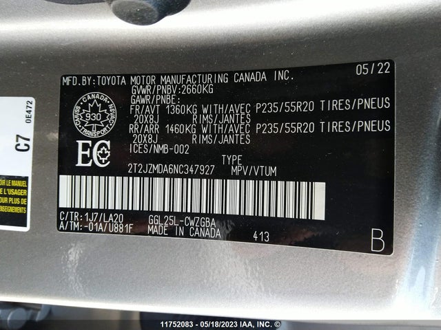 2T2JZMDA6NC347927 Lexus RX 350