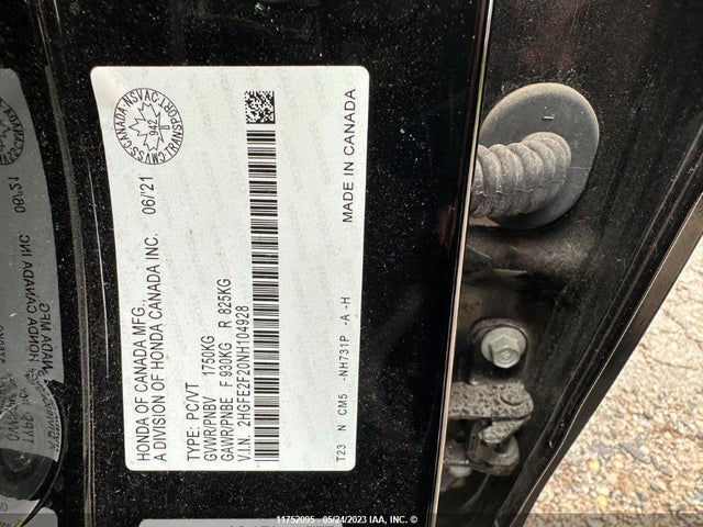 Honda Civic Lx 2022 2HGFE2F20NH104928 Image 9