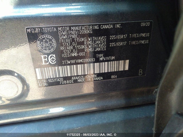 Toyota Rav4 Xle 2021 2T3W1RFV8MC090693 Image 9