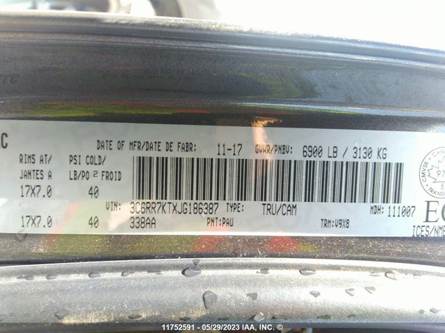 3C6RR7KTXJG186387 RAM 1500 St