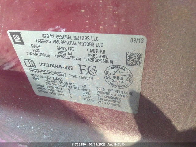 Chevrolet Silverado 1500 Work 2014 1GCVKPEC4EZ160087 Image 9