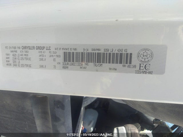 3C6URVJD0EE112230 RAM Promaster 3500 3500 High