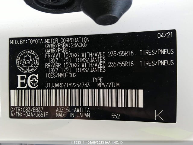 JTJJARDZ1M2254743 Lexus Nx 300 F-sport