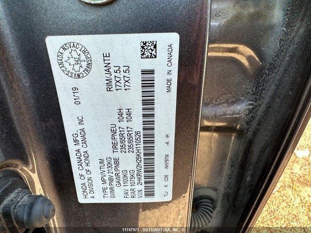 Honda CR-V LX 2019 2HKRW2H29KH110526 Image 9