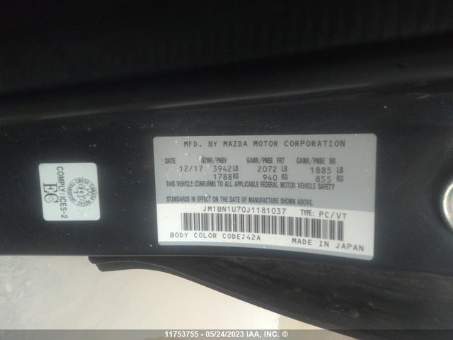 Mazda 3 SPORT 2018 JM1BN1U70J1181037 Image 10