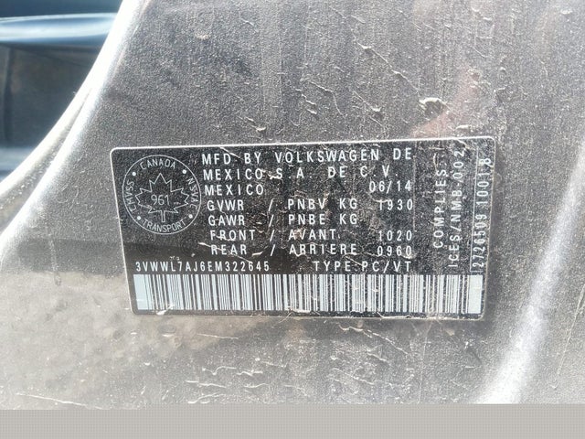 3VWWL7AJ6EM322645 Volkswagen JETTA TDI