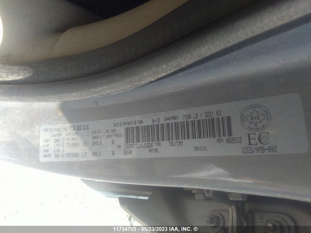 1C6SRFFT1LN125638 RAM 1500 Big Horn/lone Star