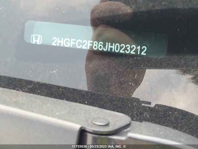 Honda Civic Ex 4dr 2018 2HGFC2F86JH023212 Image 9