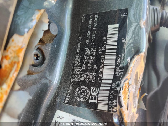 Toyota Highlander Hybrid Limited/hybrid Pla 2023 5TDEBRCH6PS112511 Image 9