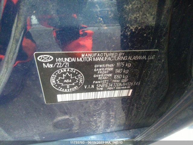 Hyundai SONATA 2021 5NPEJ4J20MH126345 Image 10