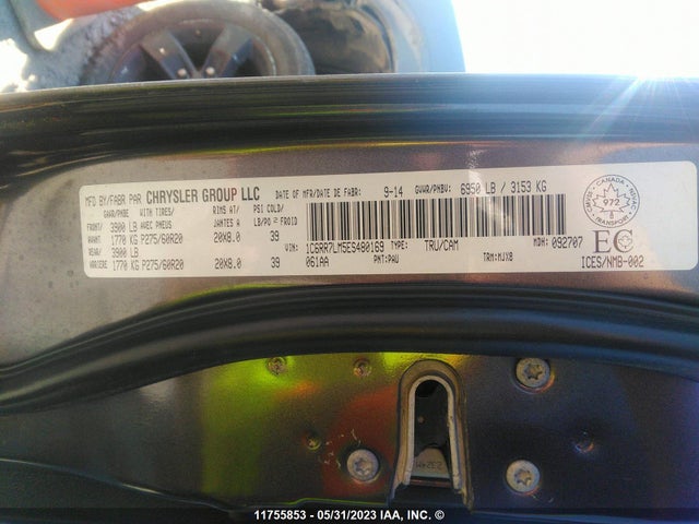 1C6RR7LM5ES480169 RAM 1500 Slt