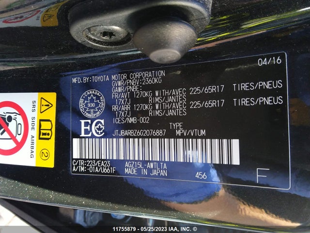 JTJBARBZ6G2076887 Lexus Nx 200t/base/f Sport