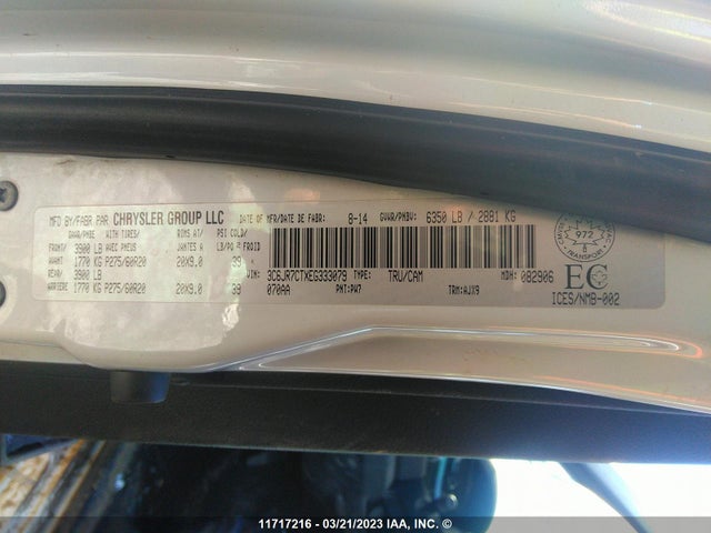 3C6JR7CTXEG333079 RAM 1500 Sport