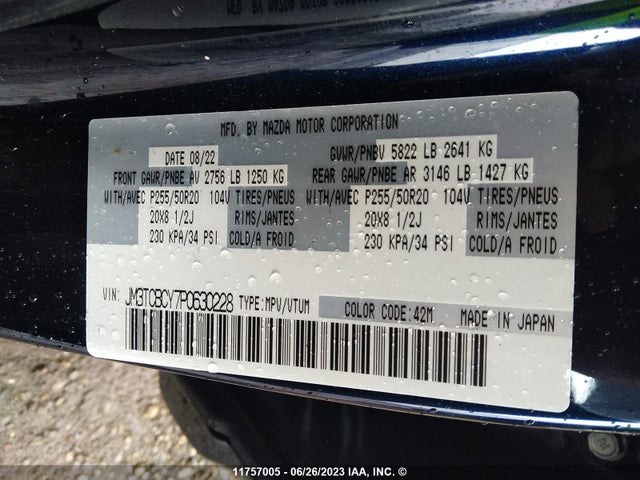 Mazda Cx-9 Touring 2023 JM3TCBCY7P0630228 Image 9