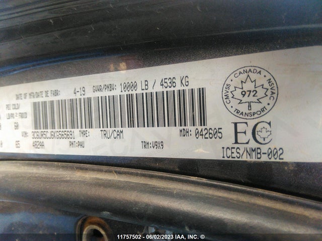 3C6UR5CJ6KG565691 RAM 2500 Tradesman