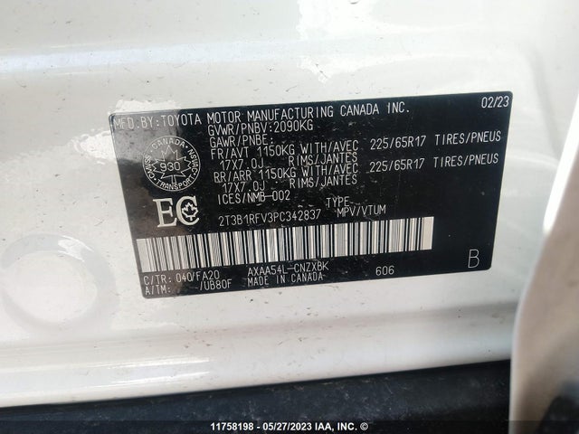 Toyota RAV4 LE 2023 2T3B1RFV3PC342837 Image 11