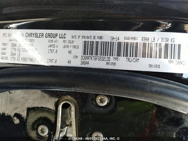 3C6RR7KT6FG532135 RAM 1500 St