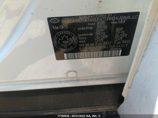Hyundai Santa Fe Calligraphy 2021 5NMS5DAL3MH341473 Image 11